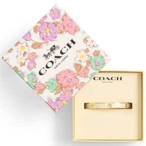 Beautiful Coach Tea Rose Bangle Bracelet